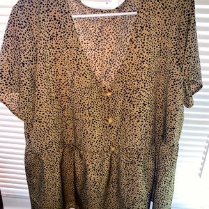 Leopard print, shein top. Xxl never worn